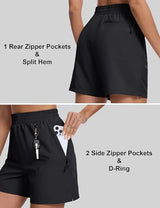 MAGCOMSEN Women's 5" Hiking Cargo Shorts UPF 50+ Quick Dry Lightweight Golf Athletic Casual Summer Shorts with Pockets