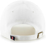 47 MLB White Team Color Primary Logo Clean Up Adjustable Strap Hat Cap, Adult One Size Fits All