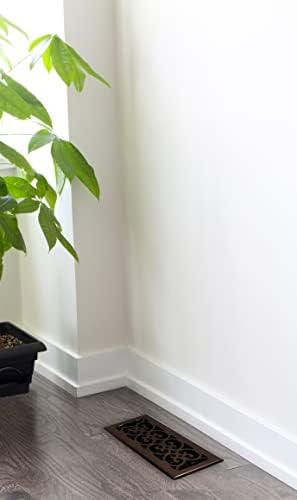 Decor Grates SPH412-RB Floor Register, 4x12, Rubbed Bronze Finish