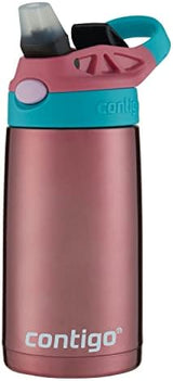 Contigo Kids Straw Stainless Steel Water Bottle with AUTOSPOUT Lid 13oz Punch