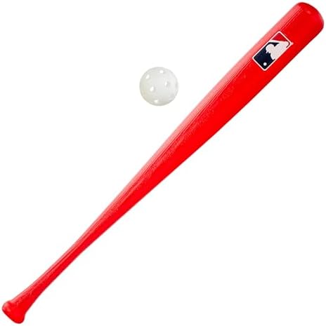 Franklin Sports MLB Kids Baseball Bat and Ball Set - Lightweight 30" Youth Plastic Bat - Multiple Colors