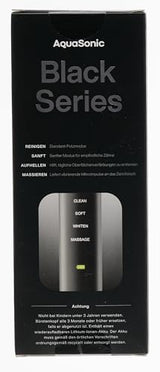 Aquasonic Black Series Ultra Whitening Toothbrush – ADA Accepted Electric Toothbrush- 8 Brush Heads & Travel Case – 40,000 VPM Electric Motor & Wireless Charging - 4 Modes w Smart Timer