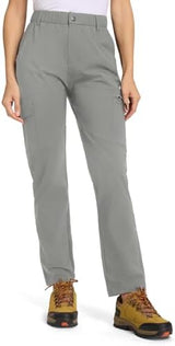 TBMPOY Women's Hiking Cargo Pants Lightweight Water Resistant Quick Dry Fishing Camping Travel Work Pant with 6 Pockets