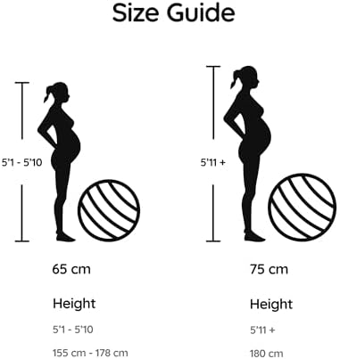 BABYGO® Birthing Ball for Pregnancy & Labor + Our Award Winning Book - Exercise, Birth & Recovery Plan, 5X Stronger Than a Yoga Ball with Eco Friendly Material