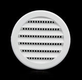 3" Round Plastic Louver Soffit Air Vent Reptile Screen Grille Cover (16, White)
