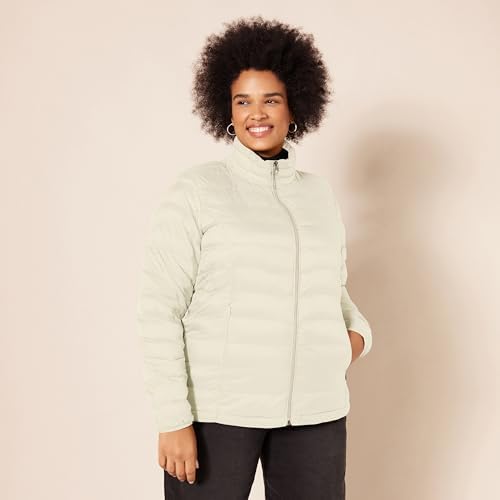 Amazon Essentials Women's Lightweight Water-Resistant Packable Puffer Jacket (Available in Plus Size)