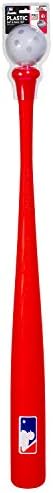 Franklin Sports MLB Kids Baseball Bat and Ball Set - Lightweight 30" Youth Plastic Bat - Multiple Colors
