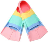 Kids Swim Fins,Short Kids Fins Youth Swimming Flippers for Lap Swimming Training for Children Girls Boys Beginners