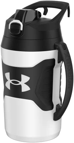 Under Armour Half Gallon Water Bottle Insulated, 64oz Insulated Water Bottle with Handle, Sports Water Jug, Fence Hook, Leak Resistant, for Baseball, Football & More