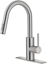 Kraus Oletto Spot Free Stainless Steel Dual Function Kitchen Faucets with Pull Down Sprayer, KPF-2620SFS