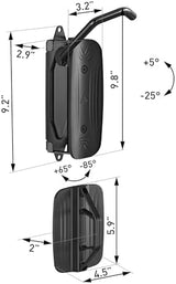 monTEK Swivel Bike Wall Mount, Bike Hangers for Garage, Space-Saving Vertical Bike Rack, Sturdy Bike Storage Rack Holds Up to 66lbs, Easy to Install, Black