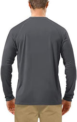Roadbox Mens UPF 50+ UV Sun Protection Shirts Outdoor Long Sleeve SPF Rash Guard for Fishing Hiking Swimming Running
