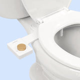 TUSHY Fresh Bidet: Ultra Slim Toilet Seat Attachment (Non-Electric Self-Cleaning Hygienic Nozzle) Easy DIY Install <10 Min | Adjustable Water Pressure, Bamboo Knob