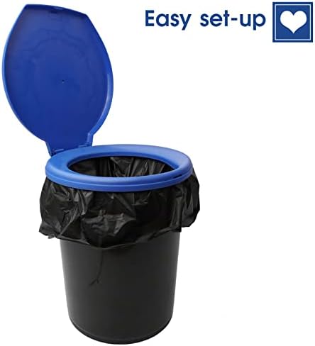 Portable Toilet Seat for 5 Gallon Bucket Emergency Outdoor Camping Snap on Luggable Loo Toilet Cover for Adults and Kids