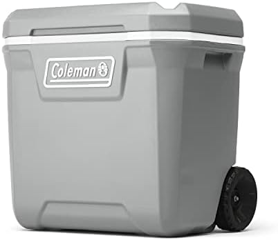 Coleman Classic Series Insulated Portable Wheeled Cooler, Leak-Resistant Outdoor Hard Cooler Keeps Ice up to 5 Days, 65-Quart