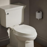 KOHLER K-4774-47 Brevia Elongated Toilet Seatwith Quick-Release Hinges and Quick-Attach Hardware for Easy Clean in Biscuit