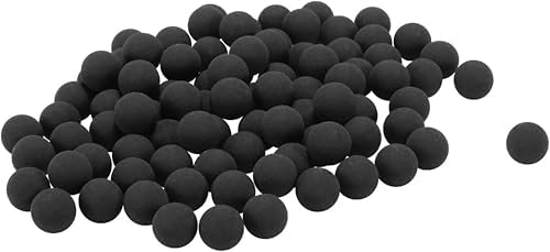Umarex T4E Premium Rubber Ball Ammo for Paintball Guns, Black, .50 Caliber, 250 Count