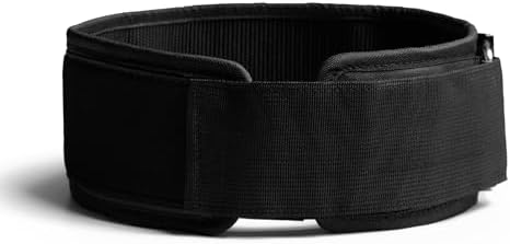 Gymreapers Quick Locking Weightlifting Belt for Bodybuilding, Powerlifting, Cross Training - 4 Inch Neoprene with Metal Buckle - Adjustable Olympic Lifting Back Support