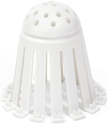 TubShroom Toss 21pk Disposable Bath Tub Drain Strainers - Hair Catcher Snare for Shower Bathtub to Prevent Clogged Drains, Traps Human and Pet Hair, One Year Supply (White)