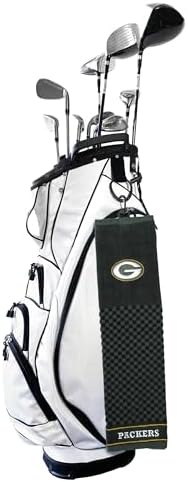 Team Golf NFL Embroidered Golf Towel, Checkered Scrubber Design, Embroidered Logo