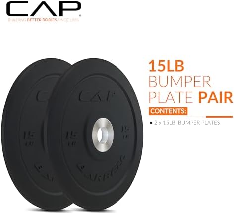 CAP Barbell Rubber Olympic Bumper Plate | Multiple Options/Colors