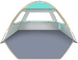 Gorich Beach Tent Sun Shelter for 3/4-5/6-7/8-10 Person with UPF 50＋ UV Protection, Lightweight & Easy Setup Beach Shade Canopy, Portable Beach Shade Tent Beach Cabana