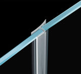 Glass Door Side Seal Strip 98 Inch Frameless Shower Door Sweep for 1/4" Framelss Glass Door Flexible