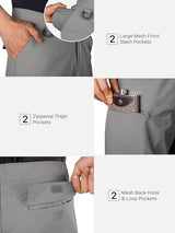 FREE SOLDIER Men's Cargo Hiking Shorts with Belt Lightweight Quick Dry Tactical Shorts with Pockets for Casual Work Golf