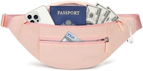 MAXTOP Large Crossbody Fanny Pack with 4-Zipper Pockets,Gifts for Enjoy Sports Festival Workout Traveling Running Casual Hands-Free Wallets Waist Pack Phone Bag Carrying All Phones