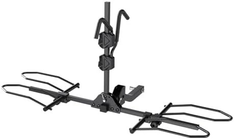 TANX Bike Racks for Ebikes,Fat Tire Bike Rack for Tow Hitch 2-Bike 160 lbs Capacity,Hitch Bike Rack for Heavy E Bike, Wobble Free Smart Tilting Folding Bicycle Car Racks for Standard, 2 inch Receiver