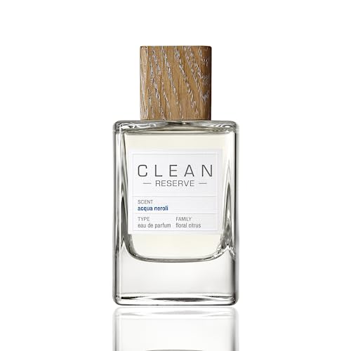 CLEAN RESERVE Acqua Neroli Eau de Parfum | Eco-Conscious & Sustainable Spray Fragrance | Vegan, Phthalate-Free, & Paraben-Free | 1.7 Fl Oz/50mL