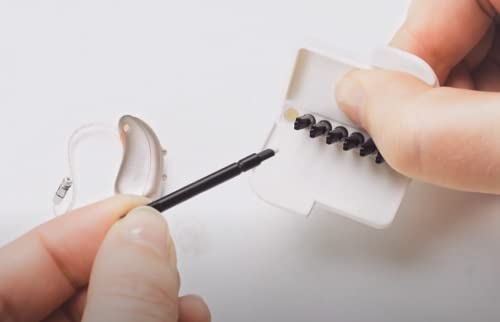 for Siemens/Signia 2.0 MiniReceiver Wax Guards Filters Hearing Aid Accessories Cerumen Stop Cleaning Tool Replacements #10966257 5-Pack/40 Filters