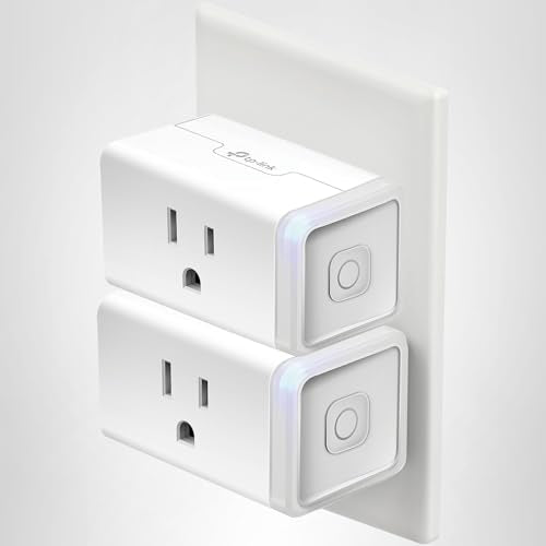 Kasa Smart Plug HS103P2, Smart Home Wi-Fi Outlet Works with Alexa, Echo, Google Home & IFTTT, No Hub Required, Remote Control,15 Amp,UL Certified, (Pack of 2) White