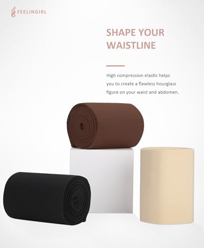 FeelinGirl Waist Trainer for Women Bandage Wrap Trimmer Belt Long Torso Tummy Wraps Belly Body Shaper Waist Trimmer Belt