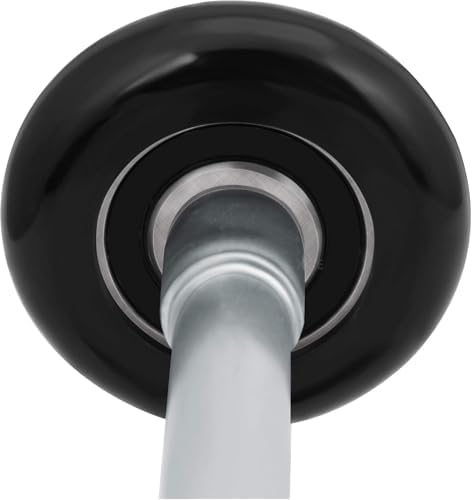 XiKe 12 Pack Black 2" Nylon Garage Door Roller 4" Stem, Quiet/Durable and High Load, Use 6200-2RS Double Seals Precision Bearings.