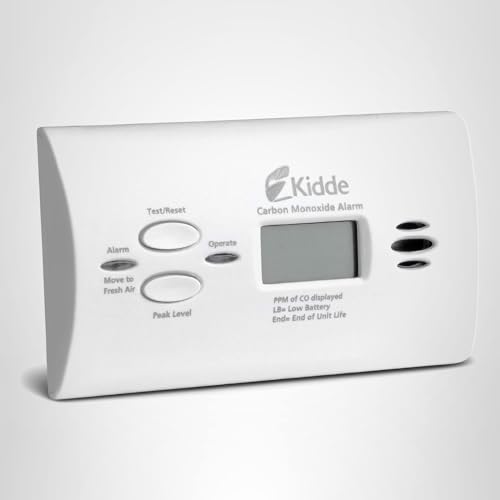 Kidde Carbon Monoxide Detector, AA Battery Powered CO Alarm with LEDs, Test-Reset Button, Low Battery Indicator, Portable