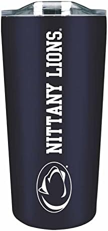 Campus Colors NCAA Stainless Steel Tumbler perfect for Gameday - 18 oz - Double Walled - Keeps Drinks Perfectly Insulated (Penn State Nittany Lions - Navy)