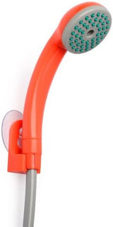 Ivation Portable Outdoor Shower, Battery Powered - Compact Handheld Rechargeable Camping Showerhead - Pumps Water from Bucket Into Steady, Gentle Shower Stream