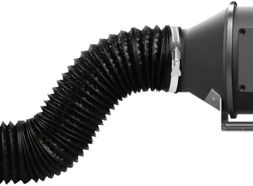 4-Inch Dryer Vent Hose 26FT, Flexible Aluminum Duct with 2 Clamps, Heavy-Duty Four Layer Protection for HVAC Ventilation and Exhaust Black