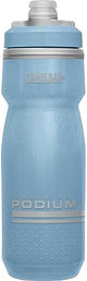 CamelBak Podium Chill Insulated Bike Water Bottle - Easy Squeeze Bottle - Fits Most Bike Cages - 21oz, Stone Blue