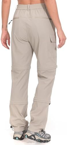 Little Donkey Andy Women's Stretch Convertible Pants, Zip Off Quick Dry Hiking Pants