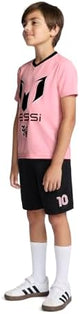 boys Lifestyle Short Sleeve 2-piece Set, Slim-fit Jersey Set With Top & Shorts