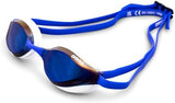 ARENA Unisex Python Racing Swim Goggles for Men and Women Anti-Fog No Leak Max Comfort Dual Strap, Mirror/Non-Mirror Lens