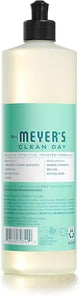 MRS. MEYER'S CLEAN DAY Liquid Dish Soap, Biodegradable Formula, Limited Edition Mint, 16 fl. oz - Pack of 3