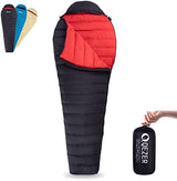 Ultralight Down Sleeping Bag for Adults with 600 Fill Power, Compact Sleeping Bag with Compression Sack for Backpacking, Hiking and Camping