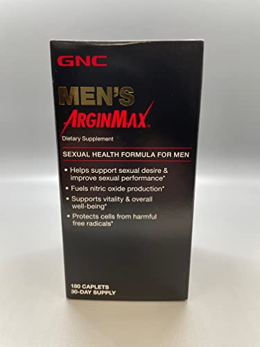 GNC Mens Arginmax Sexual Health Supplement for Men, 180 Count, Supports Blood Flow and Vitality