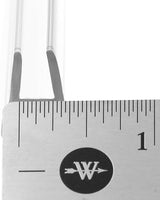 Prime-Line M 6262 Frameless Shower Door Bottom Seal for 1/4 in. Thick Glass Doors, Single Flap, 36 in., Clear Vinyl (Single Pack)