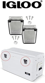 Igloo Cooler Heavy-Duty Stainless Steel Parts Kit - 2 Latches, 3 Hinges, Latch Posts & Screws - Marine-Grade, Corrosion-Resistant Parts