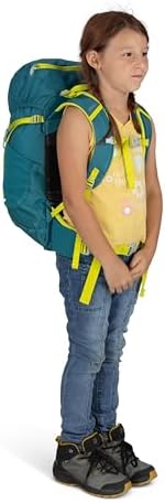 Osprey Jet 28L Kid's Hiking Backpack, Green Canopy