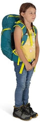 Osprey Jet 28L Kid's Hiking Backpack, Green Canopy